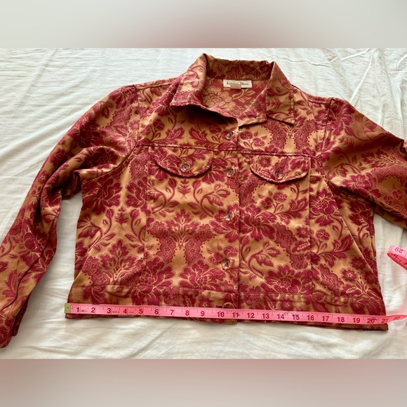AUTUMN MOON COPPER & RUSSET JEAN JKT WITH APRICOT BUTTONS MINT CONDITION SZ M - Picture 5 of 8